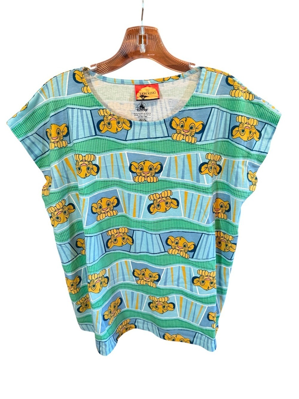 Disney The Lion King Yellow & Blue Simba Tee